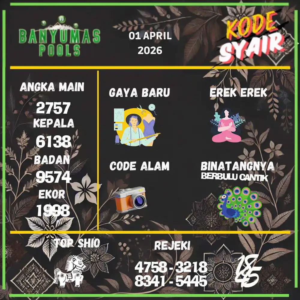 Kode Syair Banyumas Pools April 2026 