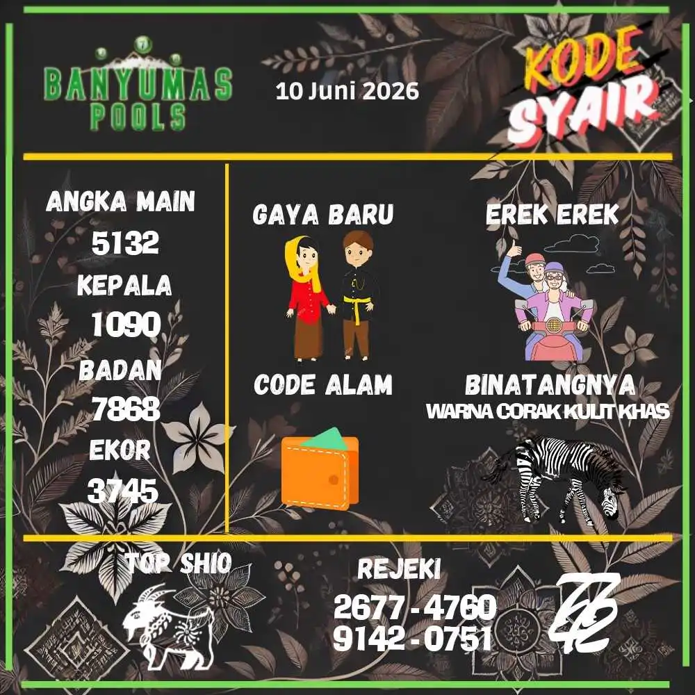 Kode Syair Banyumas Pools Juni 2026