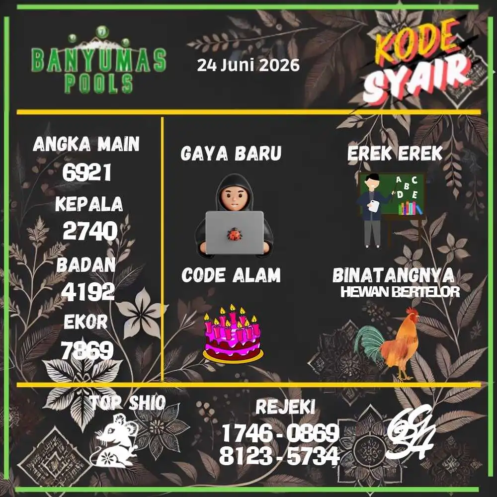 Kode Syair Banyumas Pools Juni 2026