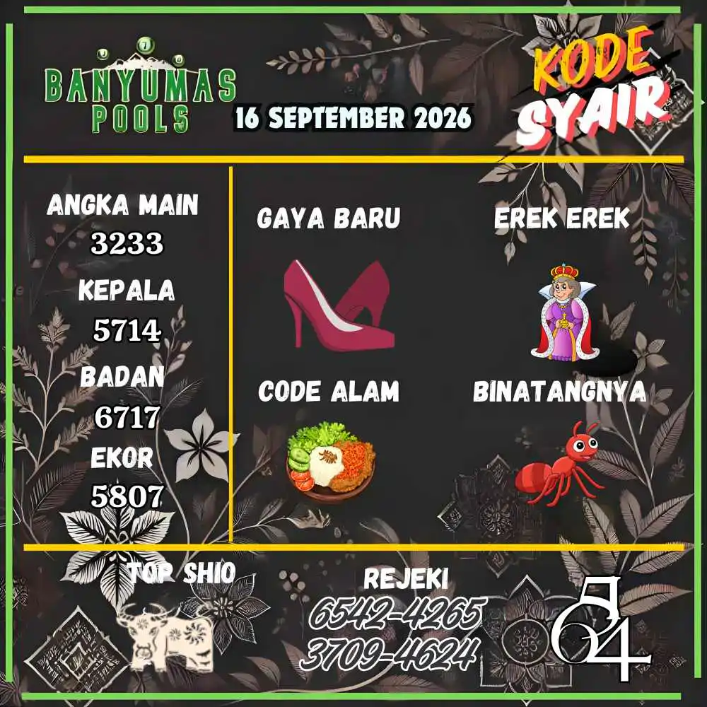 Kode Syair Banyumas Pools September 2026