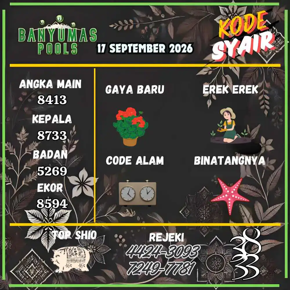 Kode Syair Banyumas Pools September 2026