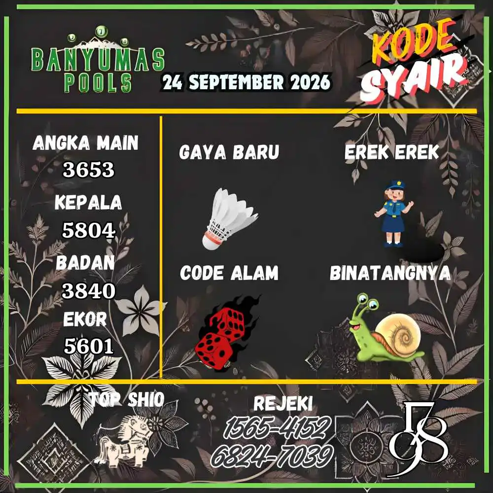 Kode Syair Banyumas Pools September 2026
