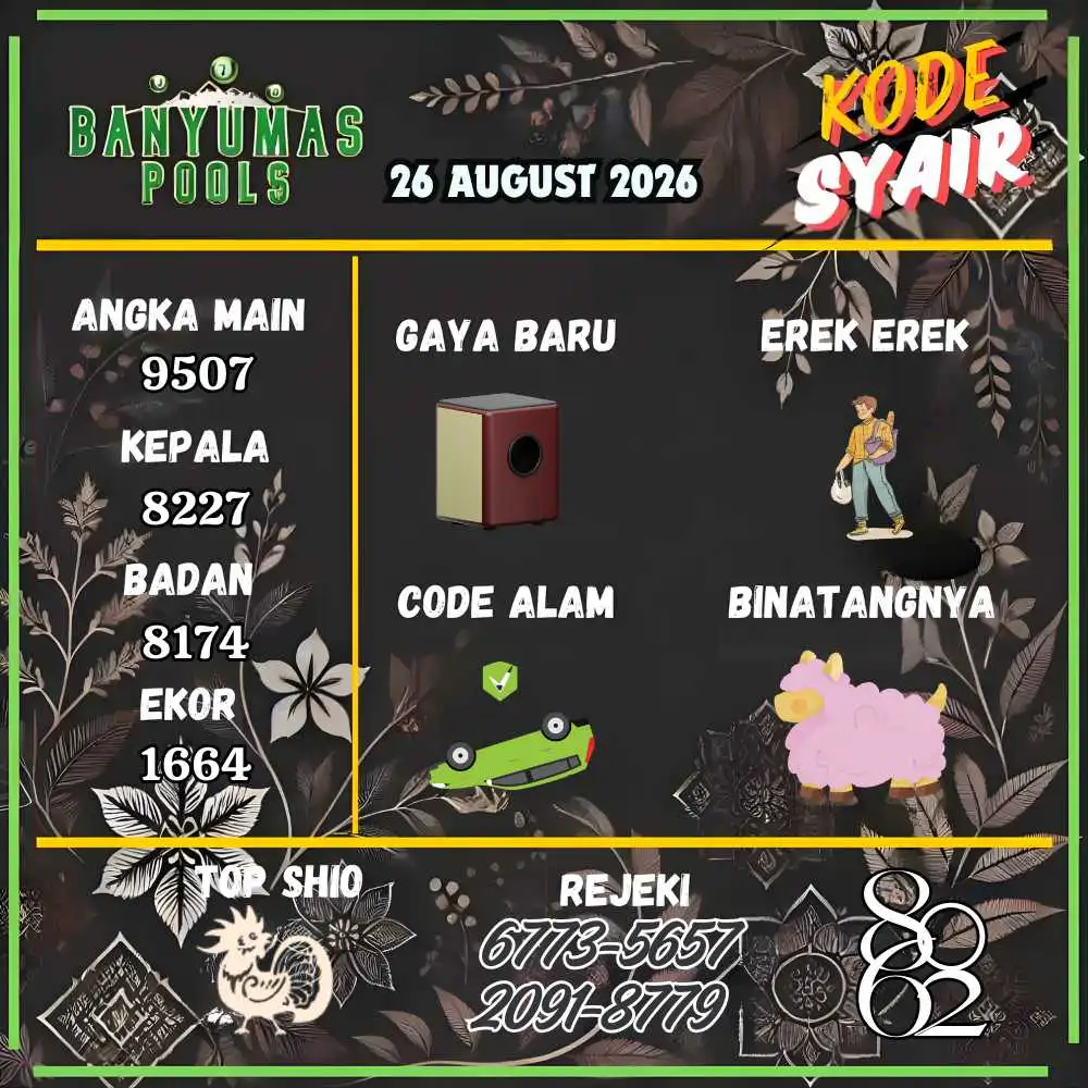 Kode Syair Banyumas Pools Agustus 2026
