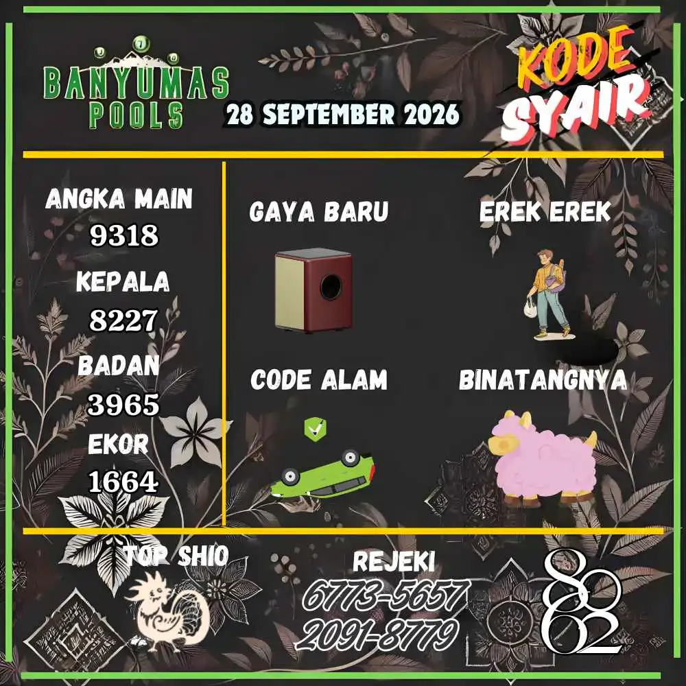 Kode Syair Banyumas Pools September 2026
