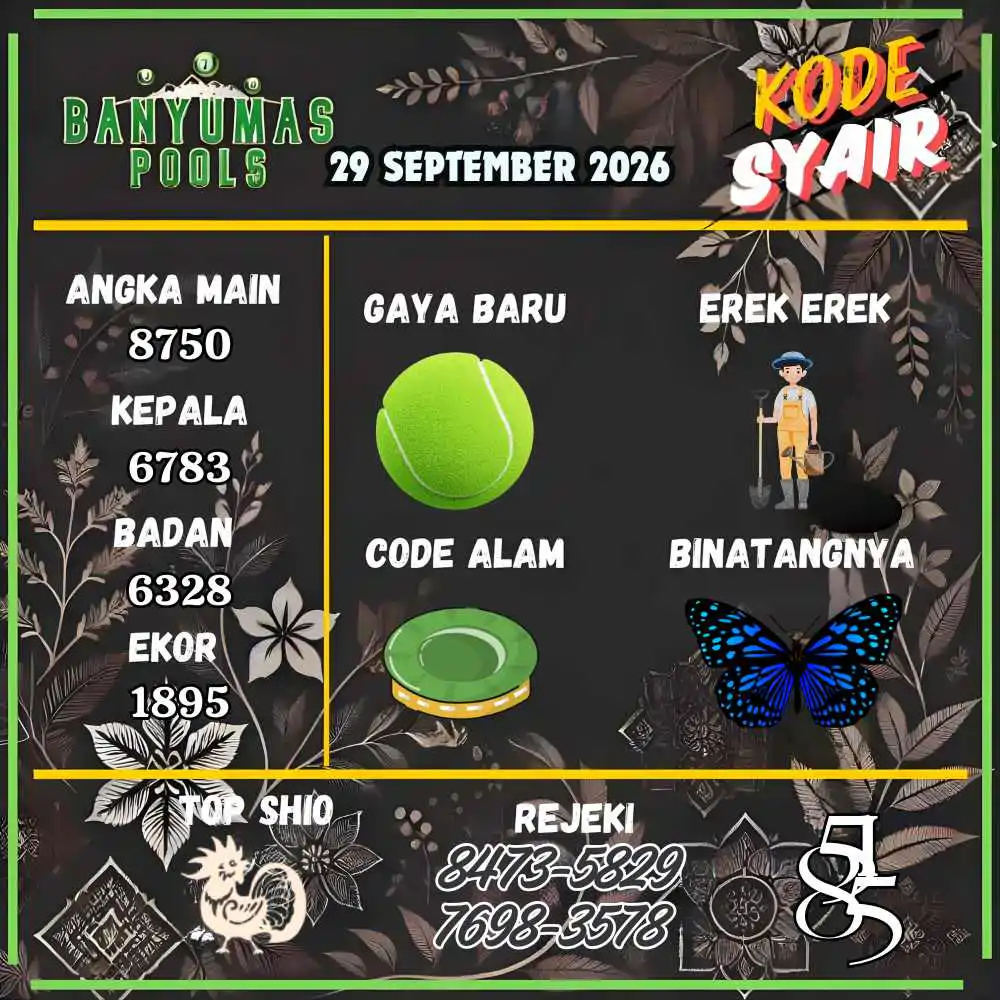Kode Syair Banyumas Pools September 2026
