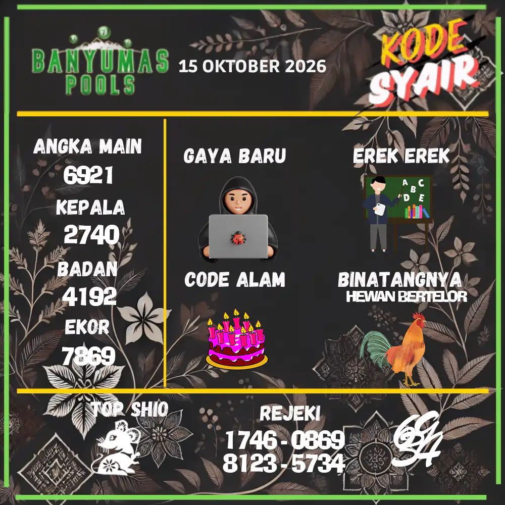 Kode Syair Banyumas Pools Oktober 2026