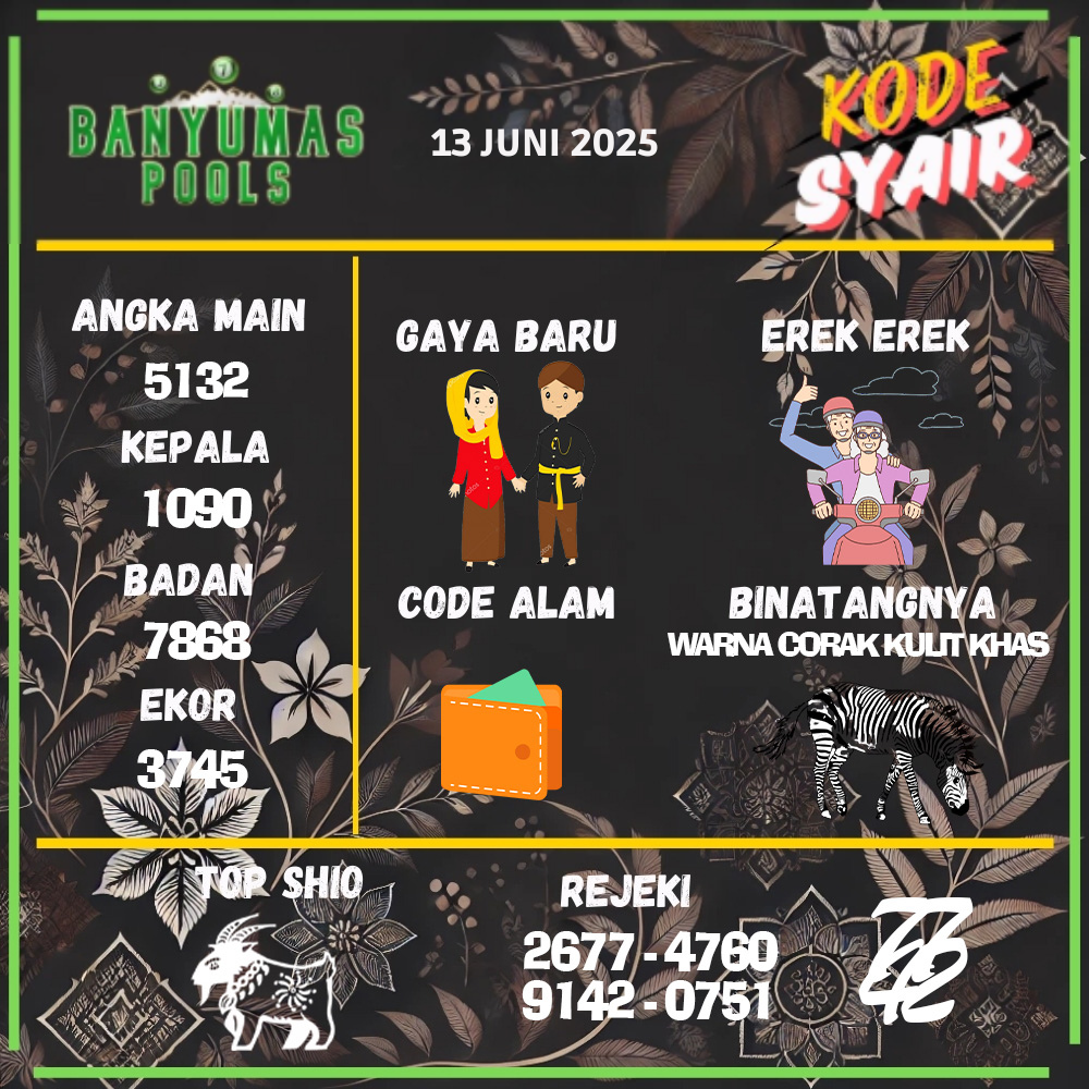 Kode Syair Banyumas Pools - Juni Pools