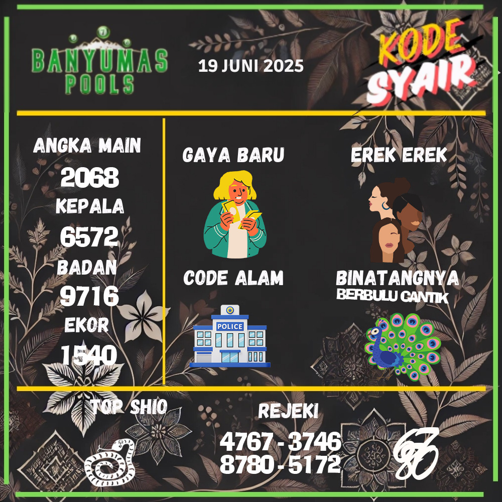 Kode Syair Banyumas Pools - Juni  Pools