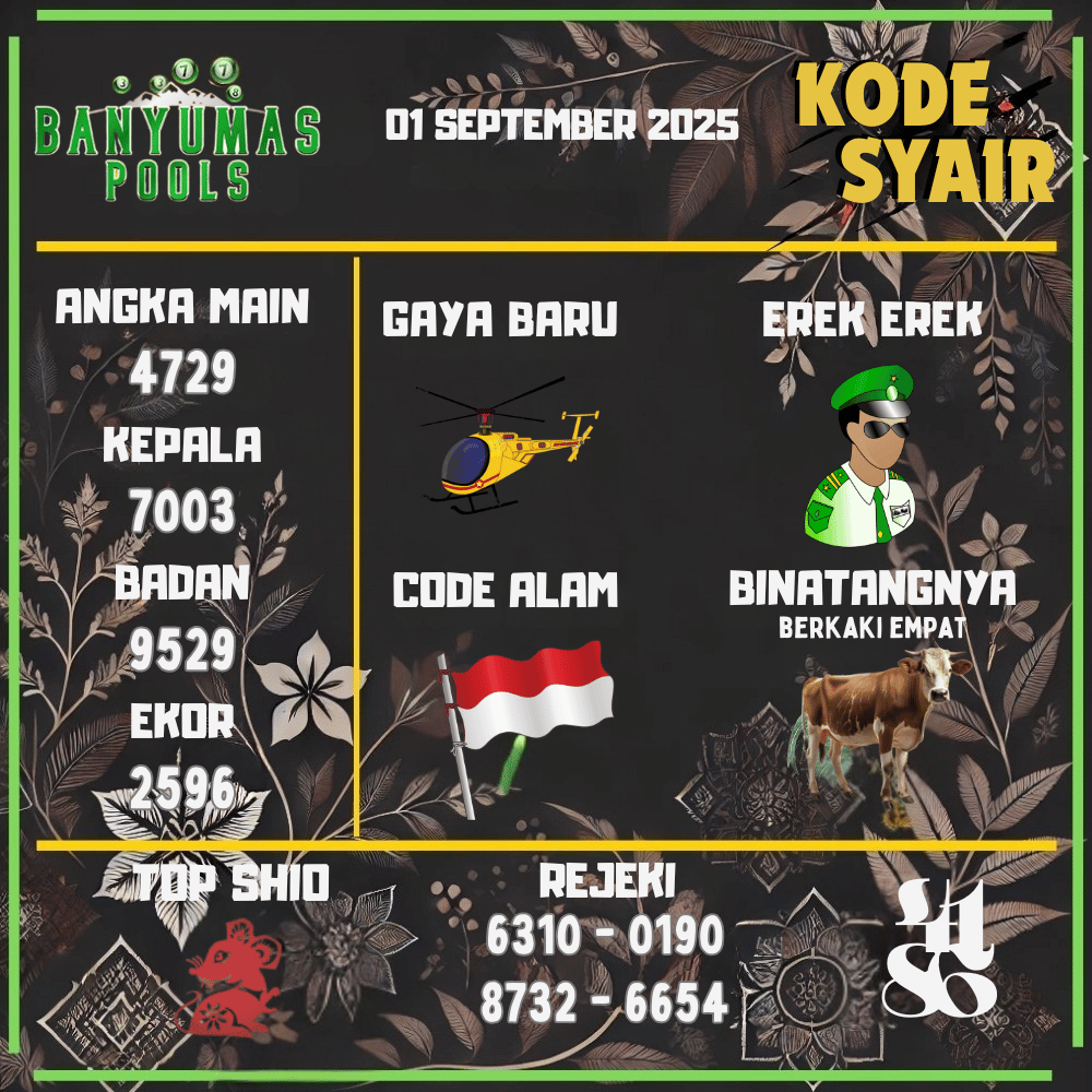 Kode Syair Banyumas Pools - September Pools 
