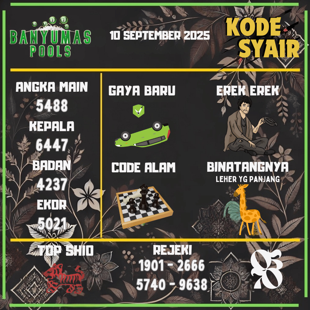 Kode Syair Banyumas Pools - September Pools 
