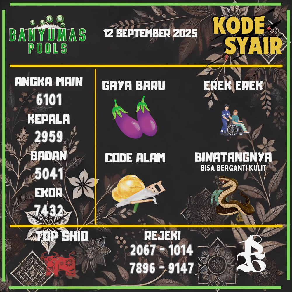 Kode Syair Banyumas Pools - September Pools 
