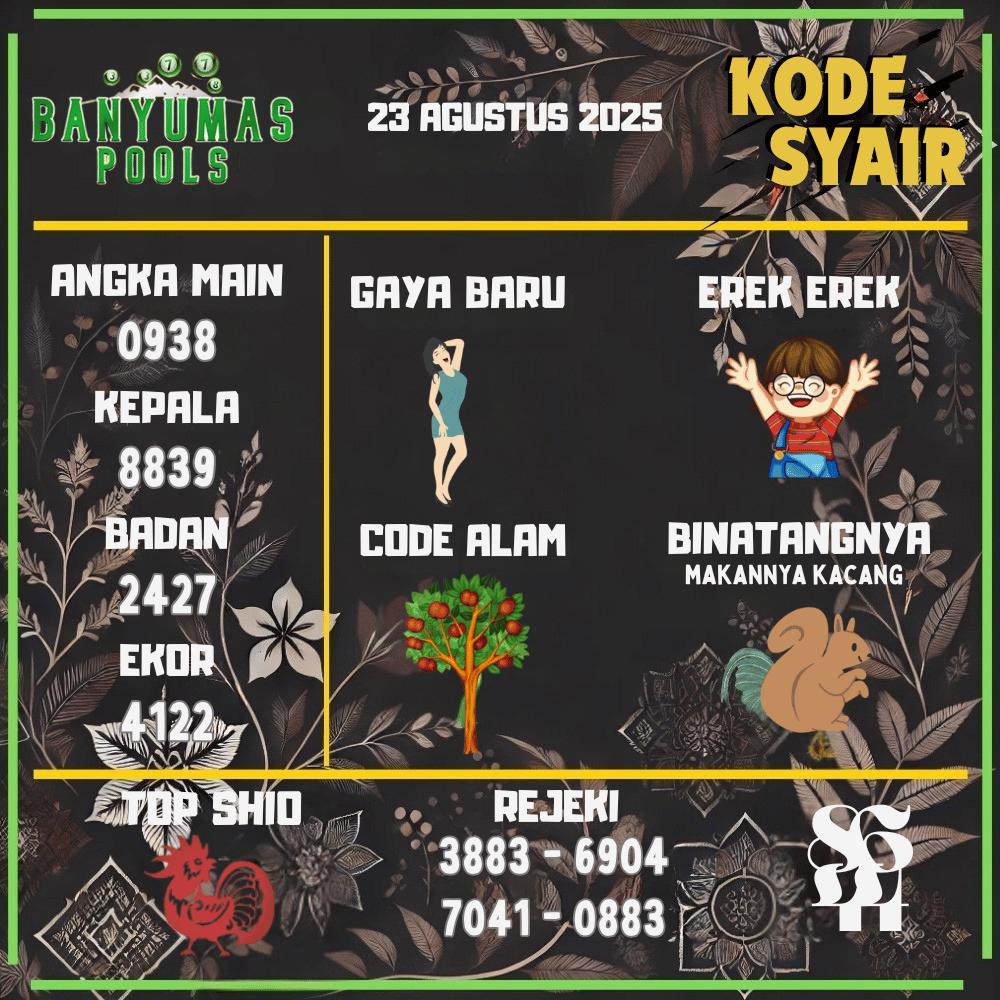 Kode Syair Banyumas Pools - Agustus Pools 
