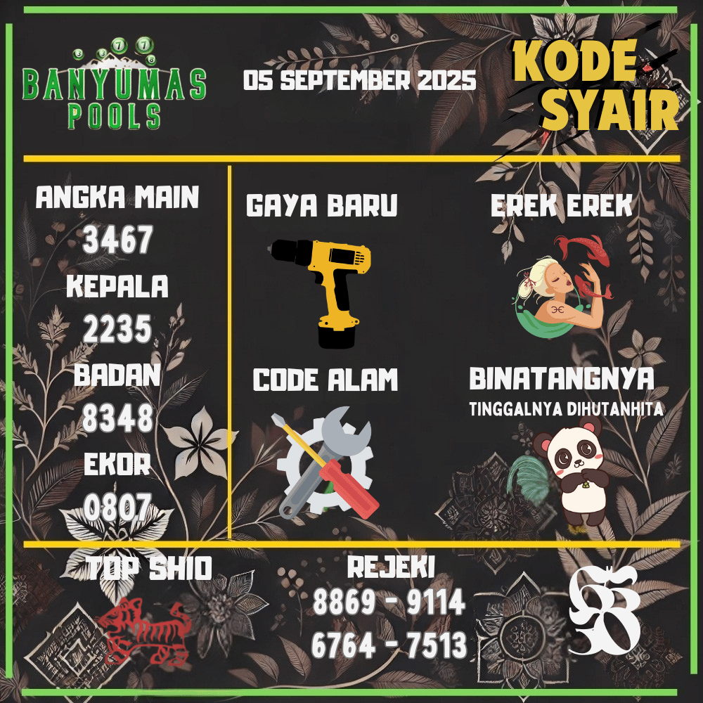 Kode Syair Banyumas Pools - September Pools 
