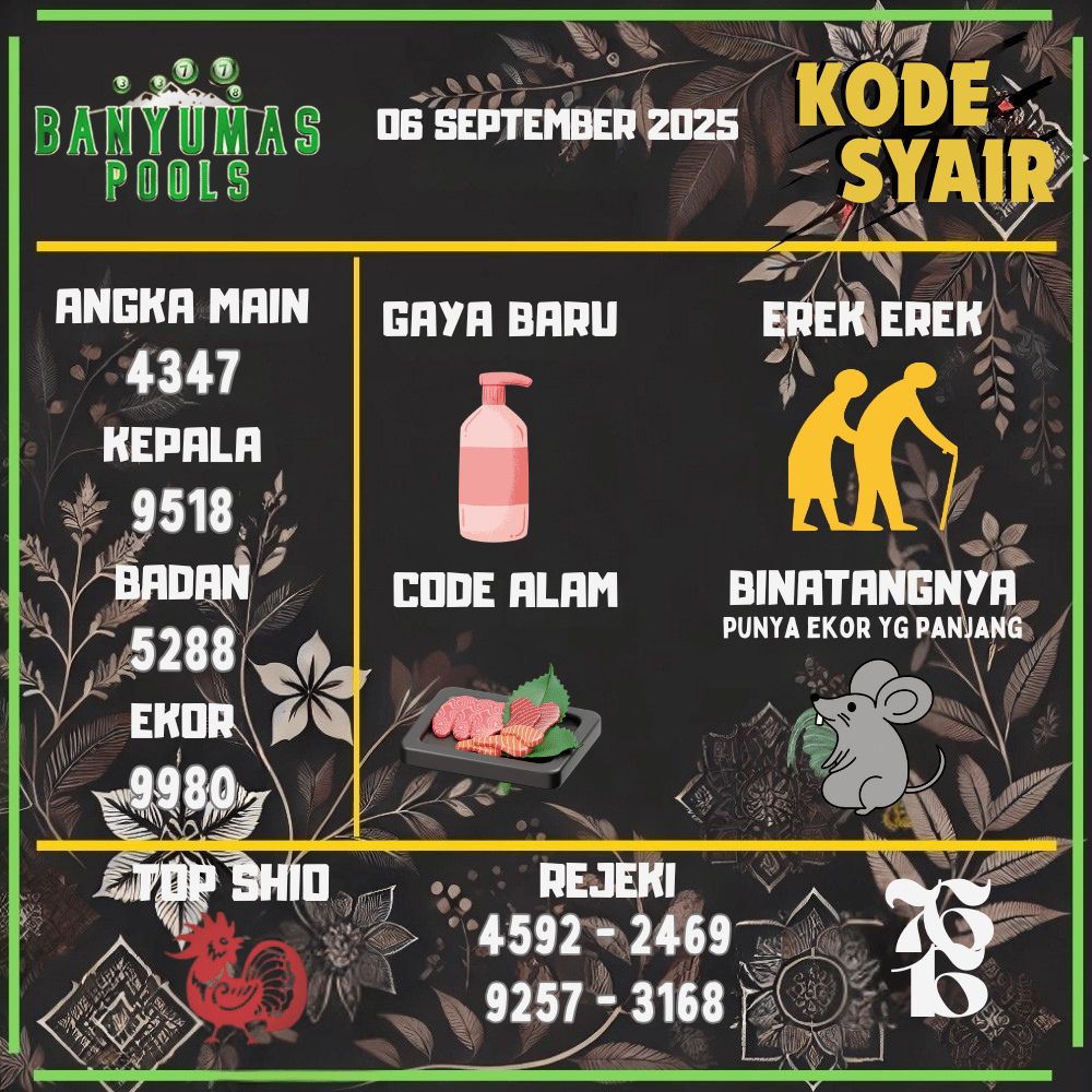 Kode Syair Banyumas Pools - September Pools 
