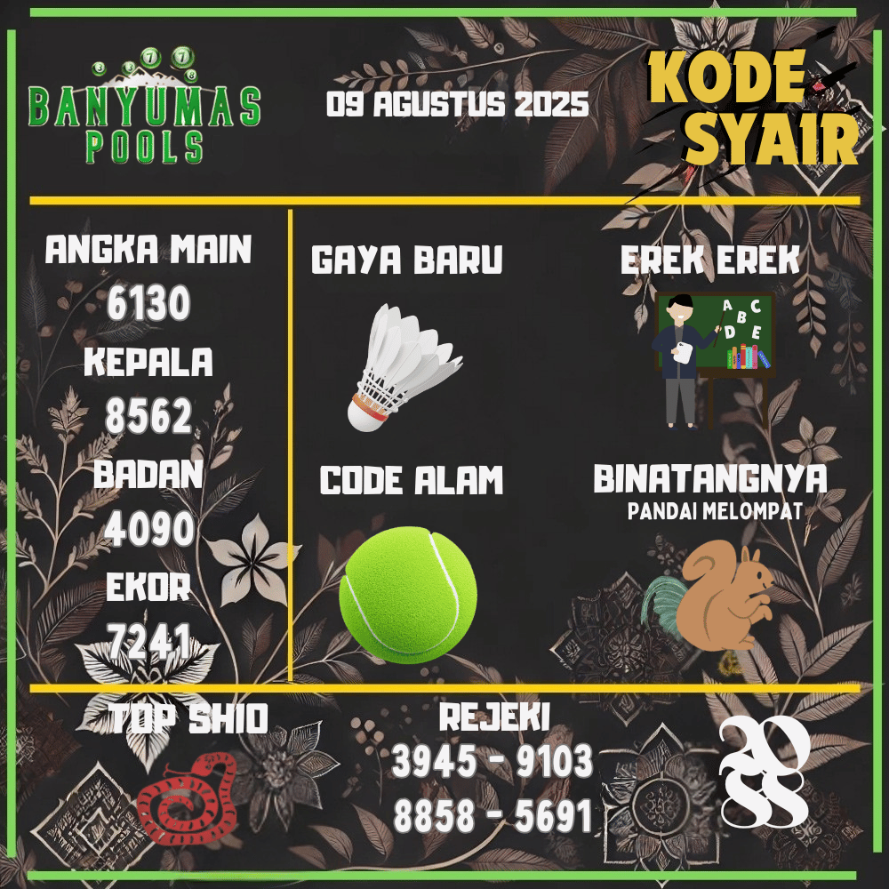 Kode Syair Banyumas Pools - Agustus Pools 
